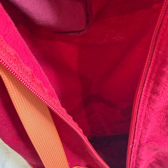 Mother Denim Move It Duffel Bag Red Orange - Picture 8 of 9